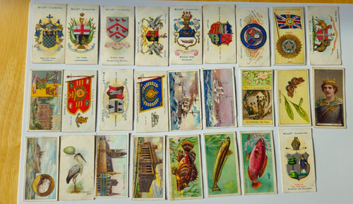 Vintage cigarette cards job - vintage,