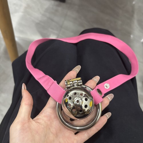 Metal male chastity belt cage - belt,