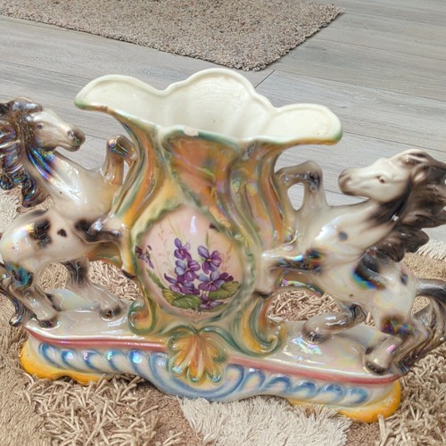 Ceramic horse floral hand - horse,