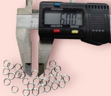 Genuine 925 Sterling Silver Double Split Jump Ring for Charms/Pendants 5,6,7,8mm