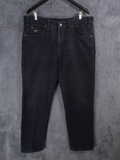 RM Williams Trousers Men 38x33 Black Moleskin Hacking Shooting Hunting Asutralia