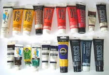 20 Acrylic Paints Job Lot Liquitex/Daler-Rowney/Winsor 120/75ml Tubes  Part-Used