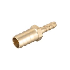12mm to 6mm Hose ID Brass Reducer Barb Hose Fitting Straight Connector Coupler