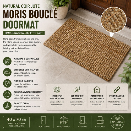 Natural coir jute door - door, mat