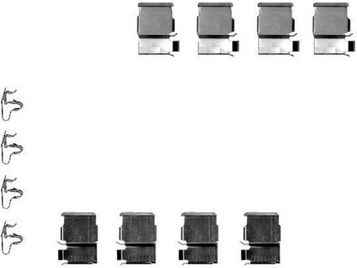 Brake pad fitting kit rear - brake,