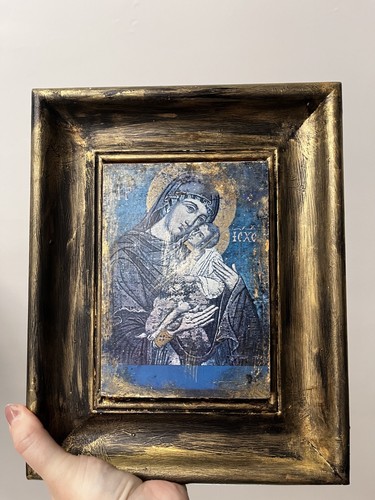 Byzantine madonna child icon - madonna,