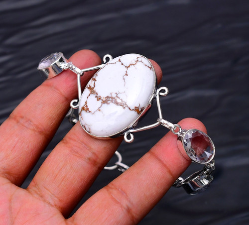 Wild horse gemstone - horse, 925