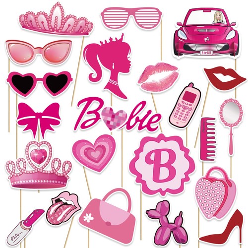 Barbie photo booth prop - barbie,
