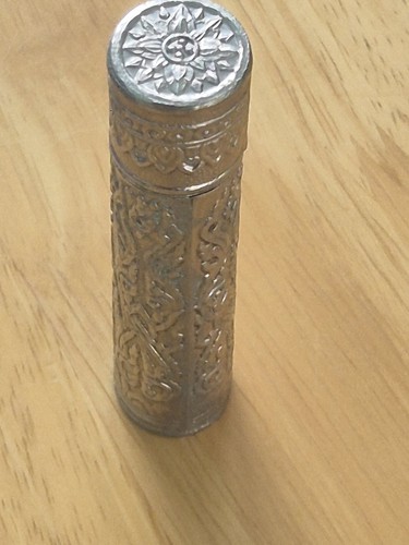Vtg antq silver tone scent - antq,