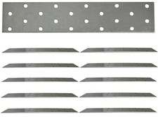 10 X Flat Joining Metal Plates