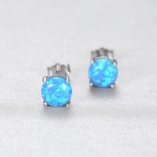 Pair of 6mm Claw set Opal Stud