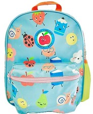 Girls NEXT Rucksack School Bag PVC Backpack Unicorn Rainbow Pink Drink Pocket
