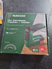 Parkside Cordless Nailer Stapler Nail Gun Tacker 4V Li-Ion PAT 4 D6