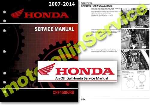 Honda crf150r workshop - honda,