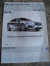 VOLVO S60 DRIVE VOLVO FOR LIFE CAR 2011 ADVERT A4 FILE 25