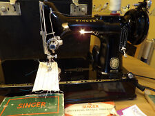 Singer 221k Featherweight Electric Sewing Machine 1955 Vintage
