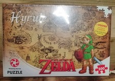 Legend of Zelda Hyrule Field 500 Piece Jigsaw Puzzle With Poster Inside