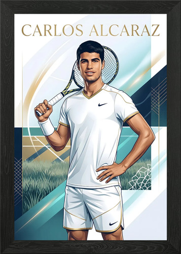 Carlos alcaraz tennis portrait - alcaraz,