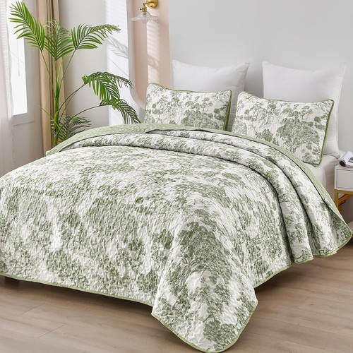 Botanical quilt set king - quilt,