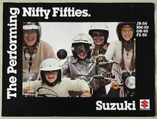 SUZUKI Nifty Fifties MOTORCYCLES Range USA Sales Brochure c1980s #99922-79317