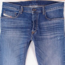 Mens Diesel TEPPHAR-X Stretch Slim Skinny Blue Jeans W33 L32