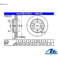 2x BRAKE DISCS 24.0126-0145.1
