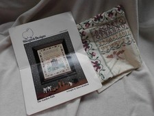 SHEEPISH DESIGNS 'THE GARDEN PATH' SAMPLER DAWN BRADFORD ~ CHART + PART STITCHED