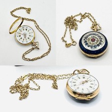 18ct Gold Jewelled Guilloche