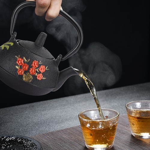 Cast iron tea kettle - iron,