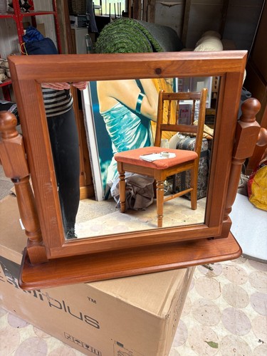 Tabletop vanity tilting mirror - tabletop,