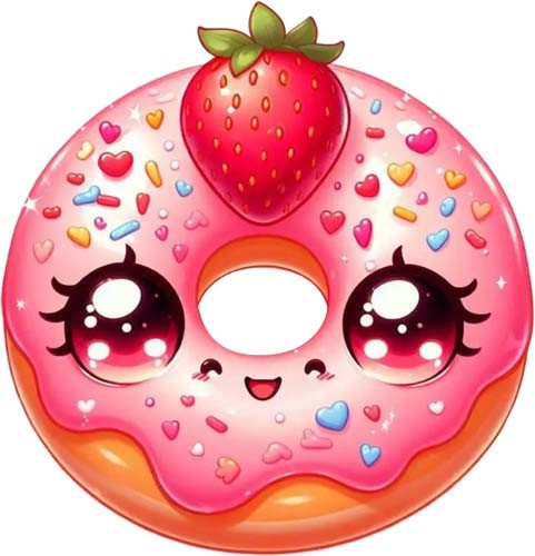 Valentine day donut wall - day, art