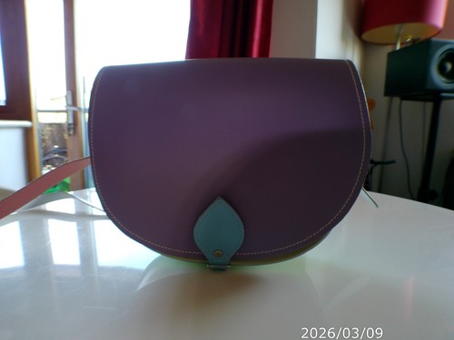 Pastel coloured leather
