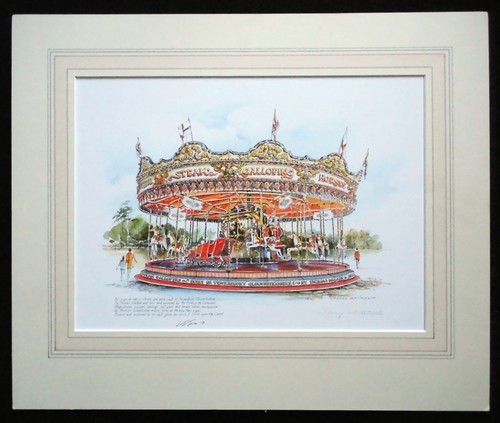 Signed fairground galloping - signed,