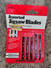 Black and Decker Vintage Jigsaw Blade Set 1970s 70 80mm New Sealed