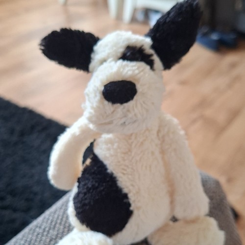 Jellycat black white - white, dog