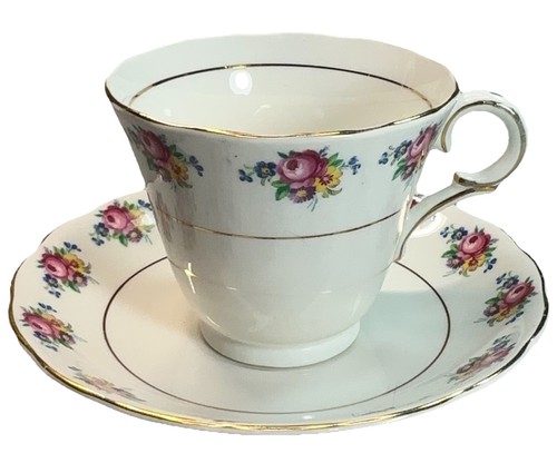 Colclough teacup saucer pink - colclough,