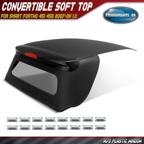 Convertible soft top black - black, for