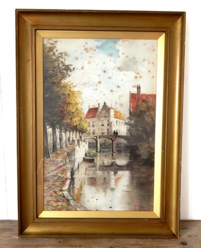 Antique victorian water colour - victorian,