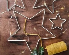 Star shaped metal - metal, hoops