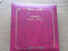 Small Red Slip In Photo Album holds 100 6 x 4" photos