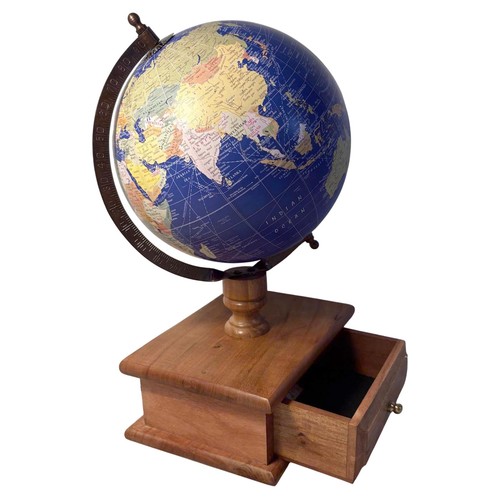 20cm globe with wooden - globe, base