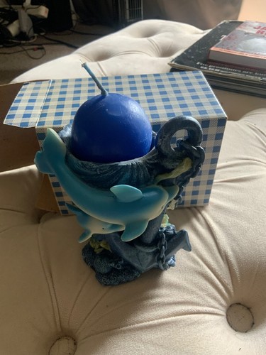 Two dolphins statue figurine - two,