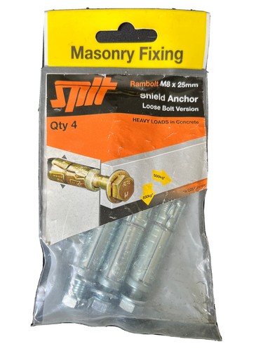 Spit 25mm shield anchor - m8, x