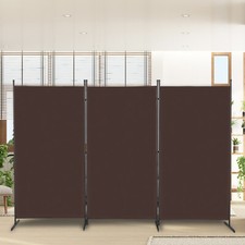 6ft Trifold Room Dividers 3 Panel Privacy Screen Freestanding Wall Partition New