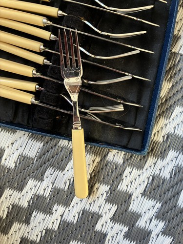 Vintage epns cutlery fish - cutlery, (6)