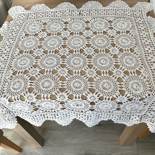 Vintage tablecloth crochet - vintage,