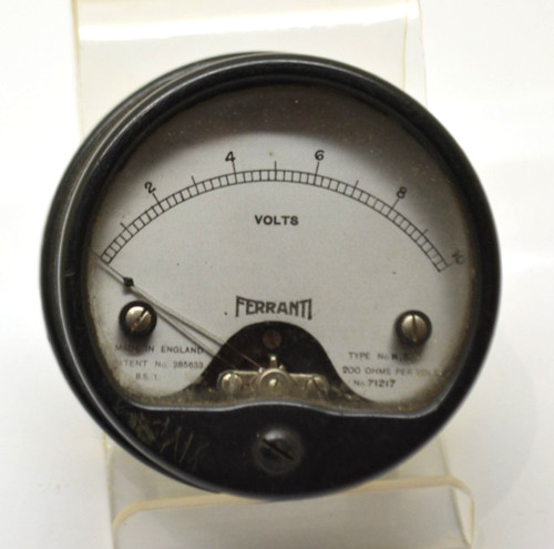 Vintage ferranti volts meter - volts,
