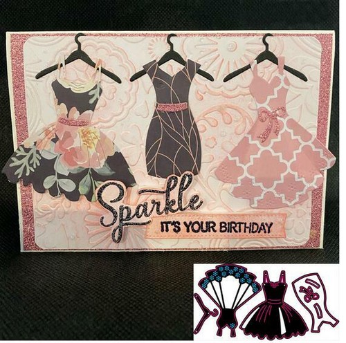 3pcs women dress metal - metal, cutting
