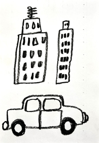Original outsider art car city - outsider,