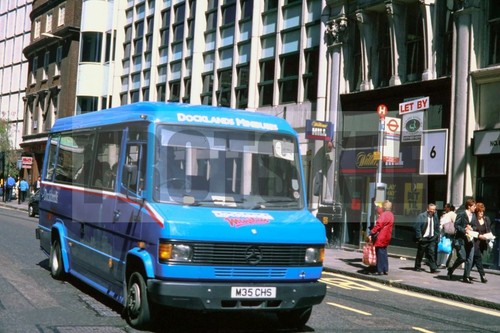 35mm slide docklands - slide, minibuses